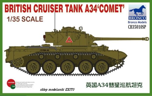 Przejdź do produktu BRONCO CB 35010SP - 1:35 British Cruiser Tank A34 Comet