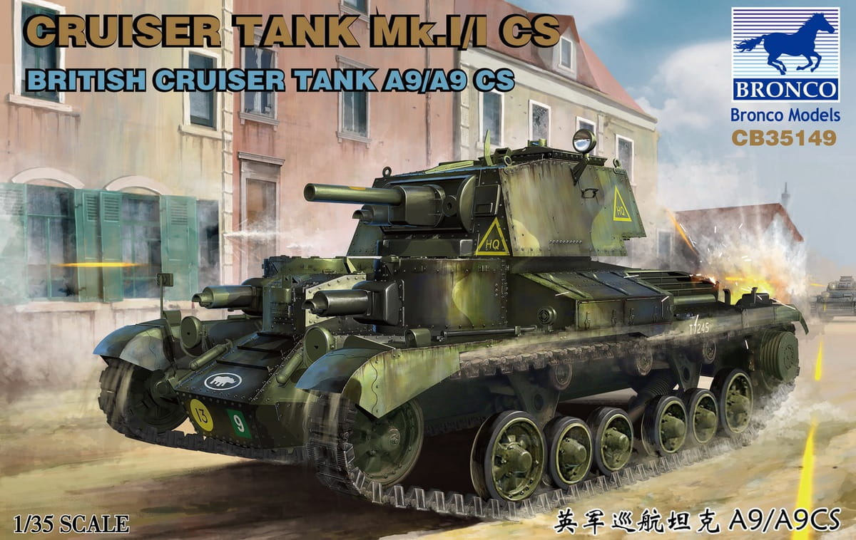 Przejdź do produktu BRONCO CB 35149 - 1:35 British Cruiser Tank A9/A9 CS