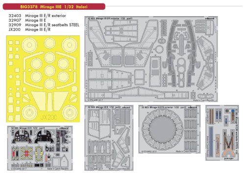 Przejdź do produktu EDUARD BIG3378 - 1:32 Mirage IIIE