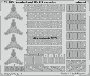 EDUARD 72585 - 1:72 Sunderland Mk.III exterior