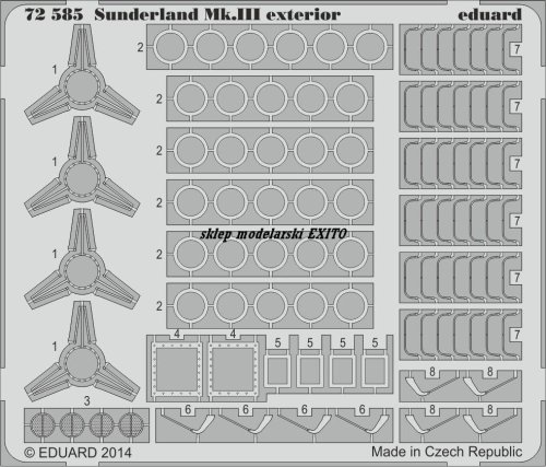 Przejdź do produktu EDUARD 72585 - 1:72 Sunderland Mk.III exterior