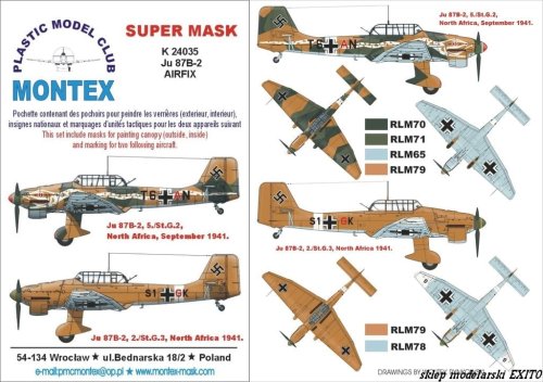 Przejdź do produktu MONTEX K24035 - 1:24 Ju-87 B-2 Snake