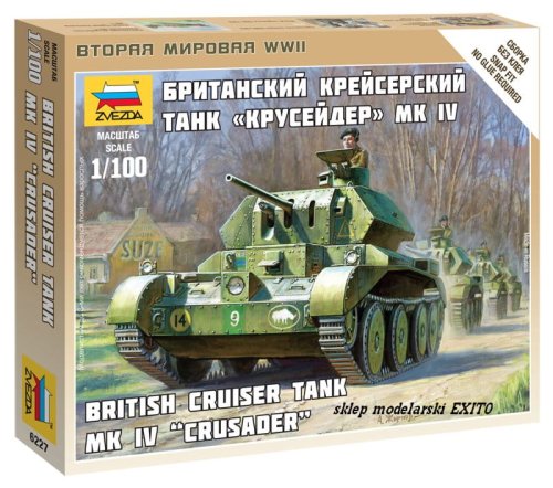 Przejdź do produktu ZVEZDA 6227 - 1:100 British Cruiser Tank Crusader Mk.IV