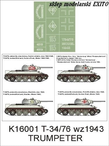Przejdź do produktu MONTEX K16001 - 1:16 T-34/76 wz.1943