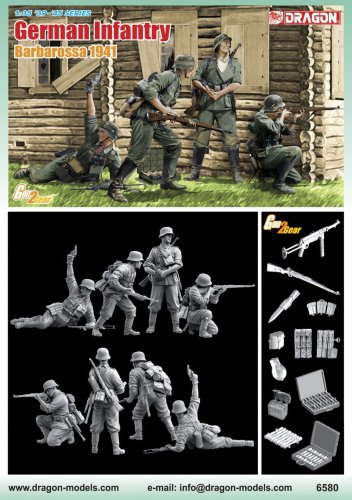 Przejdź do produktu DRAGON 6580 - 1:35 German Infantry Barbarossa 1941