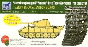 BRONCO AB 3540 - 1:35 Panther Late Type Workable Track Link Set