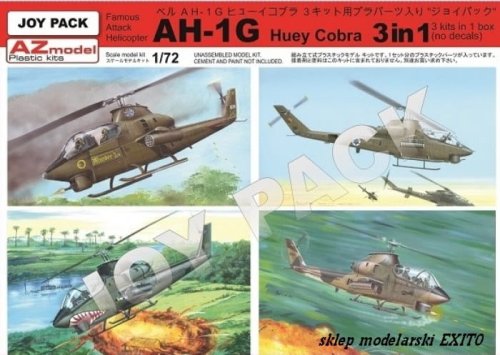Przejdź do produktu AZ MODEL AZ 7702 - 1:72 AH-1G Huey Cobra - Joy Pack - 3 kits in box