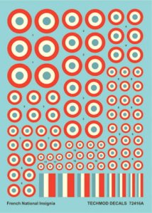 TECHMOD 72416 - 1:72 French National Insignia 1938-1942