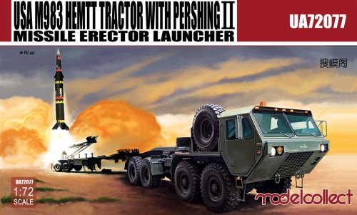 Przejdź do produktu MODELCOLLECT UA72077 - 1:72 USA M983 Hemtt Tractor With Pershing II Missile Erector Launcher