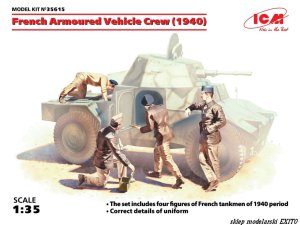 ICM 35615 - 1:35 French Armoured Vehicle Crew ( 1940 )