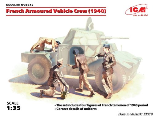 Przejdź do produktu ICM 35615 - 1:35 French Armoured Vehicle Crew ( 1940 )