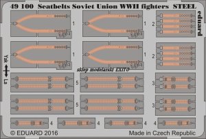 EDUARD 49100 - 1:48 Seatbelts Soviet Union WWII fighters - Steel