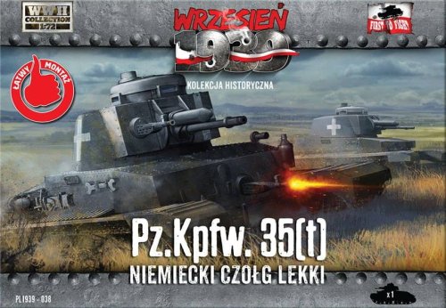 Przejdź do produktu FIRST TO FIGHT 038 -  Wrzesień 1939 - 1:72 Pz.Kpfw.35(t) Niemiecki czołg lekki