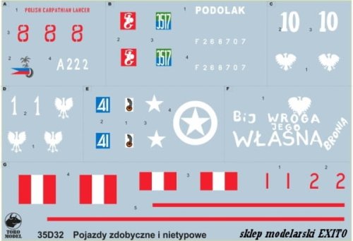 Przejdź do produktu TORO MODEL 35D32 - 1:35 Pojazdy zdobyczne i nietypowe w WP i PSZ