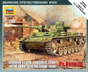 ZVEZDA 6162 - 1:100 Pz.Kpfw III German Flamethrower Tank