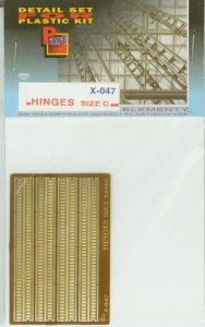 PART X047 -  Hinges (zawiasy) size C 0,5 mm