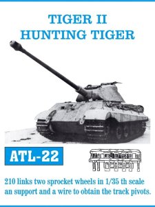Friulmodel ATL-022 - 1:35 Metalowe gąsienice Tiger II / Hunting Tiger