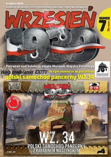 Przejdź do produktu FIRST TO FIGHT 007 -  Wrzesień 1939 - 1:72 Polski samochód pancerny Wz.34  - Gazetka w zestawie z modelem