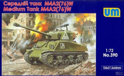 Przejdź do produktu UNIMODELS 390 - 1:72 Medium Tank Sherman M4A2(76)W