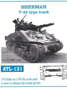Friulmodel ATL-131 - 1:35 Metalowe gąsienice Sherman T49 type