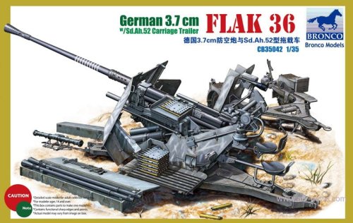 Przejdź do produktu BRONCO CB 35042 - 1:35 German 3.7cm Flak36