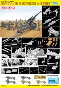 DRAGON 6392 - 1:35 German sFH 18 Howitzer w/Limber