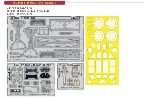 Przejdź do produktu EDUARD BIG49254 - 1:48 Bf 109C