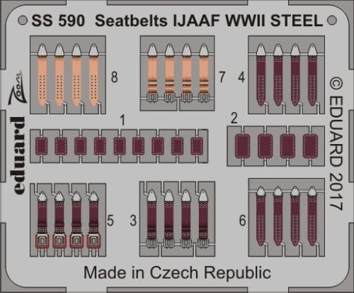 Przejdź do produktu EDUARD SS590 - 1:72 Seatbelts IJAAF WWII - Steel