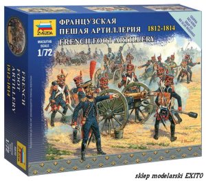 ZVEZDA 6810 - 1:72 French Foot Artillery 1812 - 1814 Napoleonic Wars