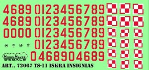 MODELMAKER D72067 - 1:72 TS-11 Iskra - Insignias