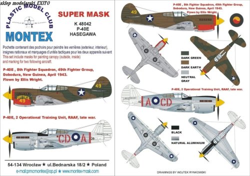 Przejdź do produktu MONTEX K48042 - 1:48 P-40 E
