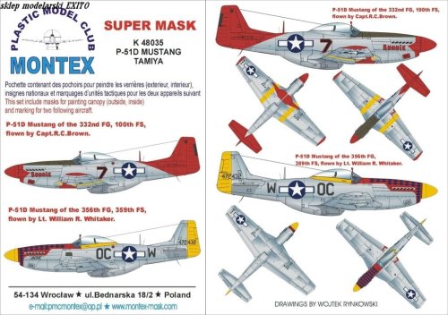 Przejdź do produktu MONTEX K48035 - 1:48 P-51 D Mustang