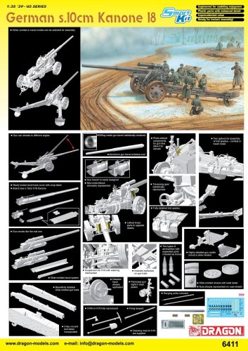 Przejdź do produktu DRAGON 6411 - 1:35 German s.10 Kanone 18