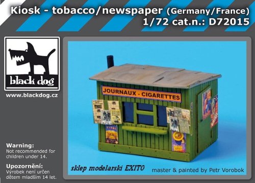 Przejdź do produktu BLACK DOG D72015 - 1:72 Kiosk- tobacco\ news paper