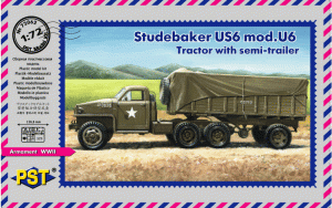 PST 72062 - 1:72 Studebaker US6 Tractor with semi-trailer