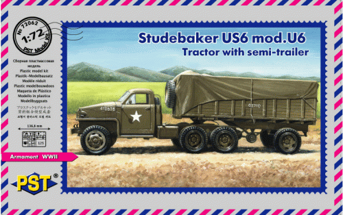 Przejdź do produktu PST 72062 - 1:72 Studebaker US6 Tractor with semi-trailer