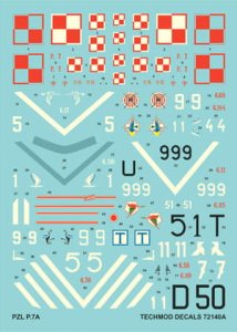 TECHMOD 72140 - 1:72 PZL P.7
