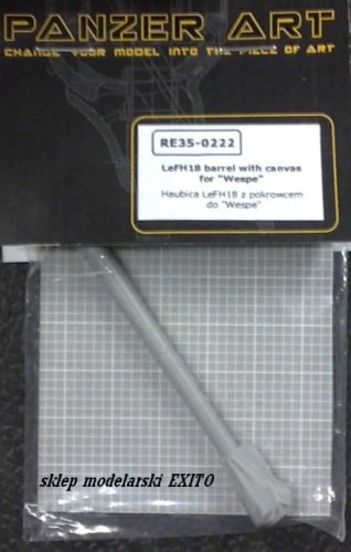 Przejdź do produktu PANZERART 35222 - 1:35 LeFH18 barrel with canvas cover for Wespe