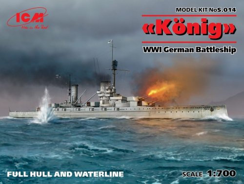 Przejdź do produktu ICM S.014 - 1:700 Konig WWI German Battleship