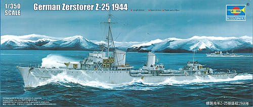 Przejdź do produktu TRUMPETER 05321 - 1:350 German Zerstorer Z-25