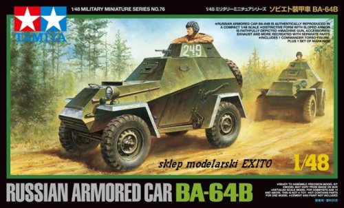 Przejdź do produktu TAMIYA 32576 - 1:48 Russian Armored Car BA-64B