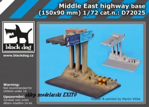 Przejdź do produktu BLACK DOG D72025 - 1:72 Middle East highway base (150 x 90 mm)