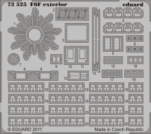 EDUARD 72525 - 1:72 F6F exterior