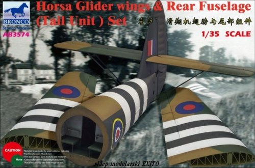 Przejdź do produktu BRONCO AB 3574 - 1:35 Horsa Glider Wings & Rear Fuselage ( Tail Unit ) Set