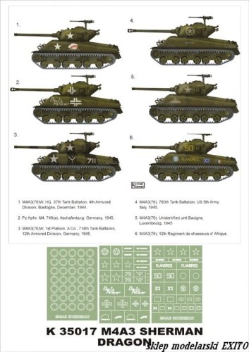 Przejdź do produktu MONTEX K35017 - 1:35 M4A3 (76) Sherman