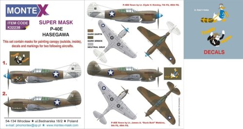 Przejdź do produktu MONTEX K32238 - 1:32 Curtiss P-40E