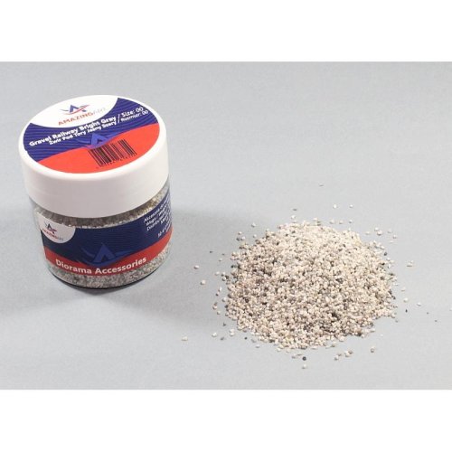 Przejdź do produktu AMAZING ART 8314 - Gravel Railway Bright Gray Size 00 - Żwir pod tory jasny szary rozmiar 00