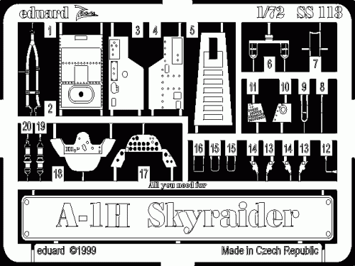 Przejdź do produktu EDUARD SS113 - 1:72 A-1H