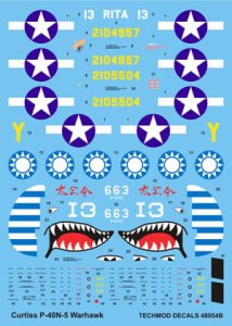 TECHMOD 48054 - 1:48 Curtiss P-40N Warhawk