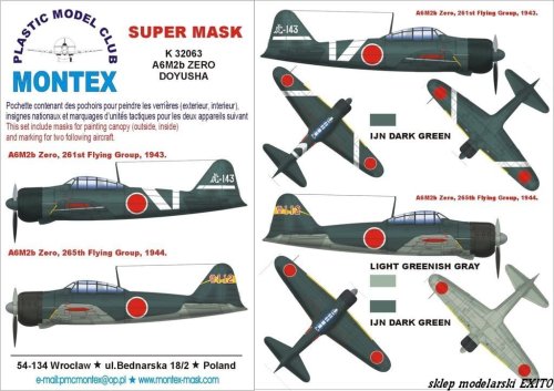 Przejdź do produktu MONTEX K32063 - 1:32 A6M2 Zero